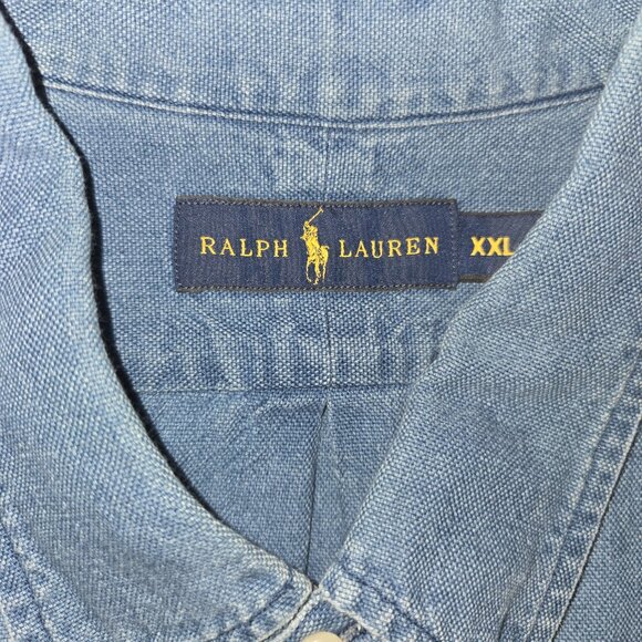 Ralph Lauren Floral Print Short Sleeve Button Down XXL Shirt - Picture 2 of 4